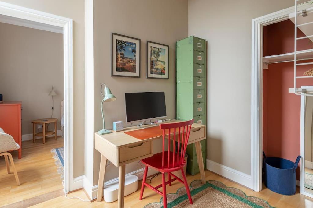 Stylish Central Apartment With Parking - Garden And Workspace Bath Bagian luar foto